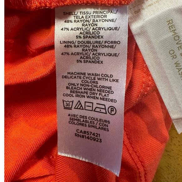 Lou & Grey Women's Red Sleeveless Midi Summer Dress Size L - Picture 5 of 8